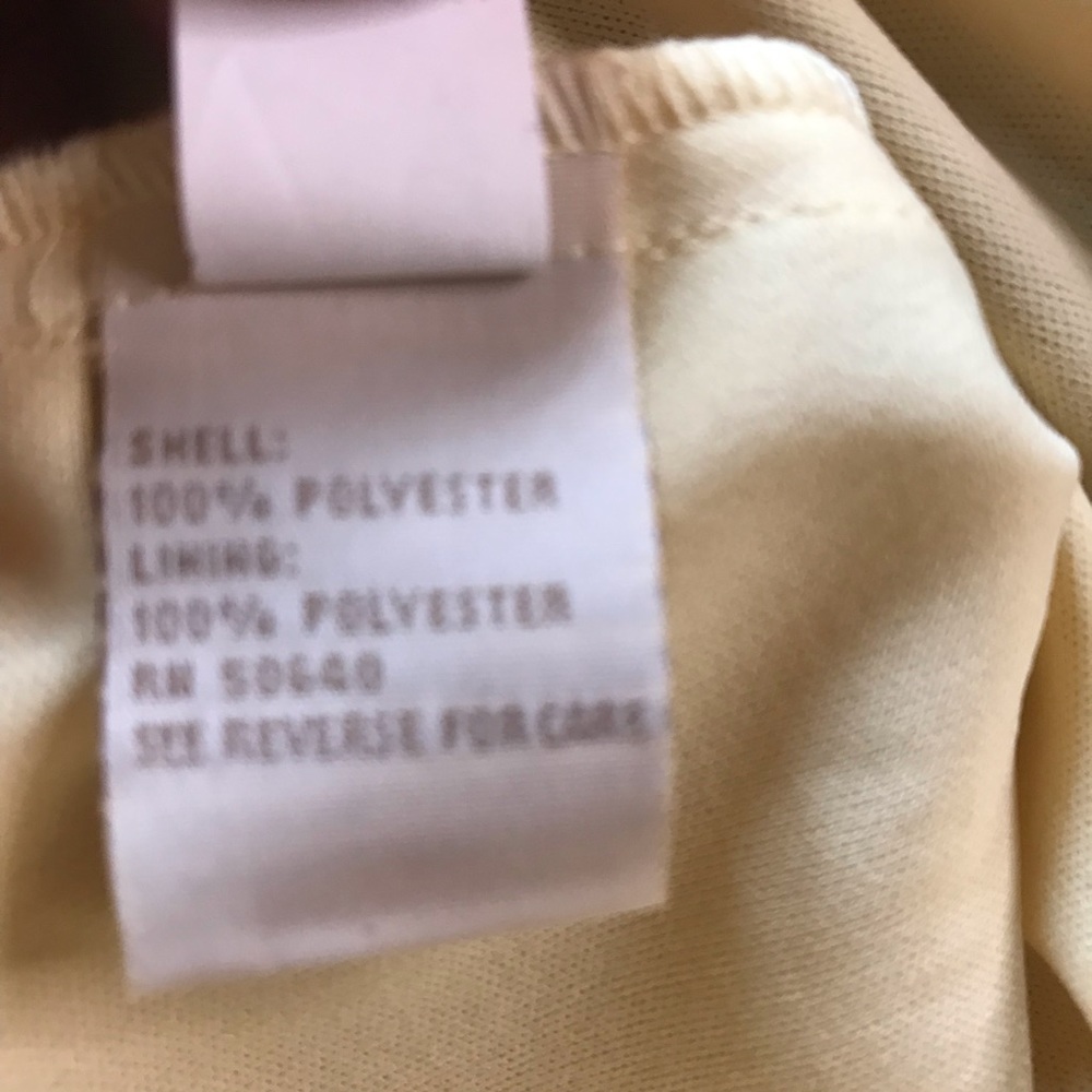 Johnathan Martin Size 6 Yellow & Black Midi Dress - Picture 12 of 13